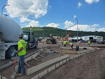 Crews made improvements to several local streets, including Garfield Avenue and Railroad Street, to carry extra traffic once the Twin Ports Interchange project begins.